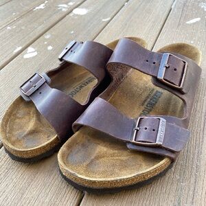 Birkenstock Arizona Sandals Habana Oiled Leather Size 43